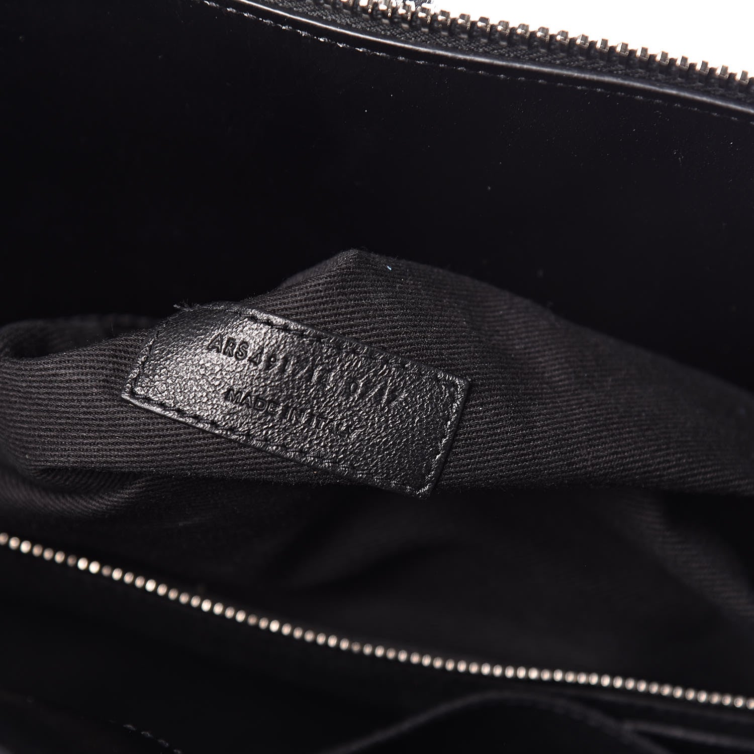 Saint Laurent Cracked Shiny Calfskin Souple 36H Sac De Jour Duffle Black 6 of 11