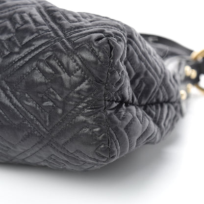 Fendi Nylon FF Embroidered Chef Hobo Black 10 of 15