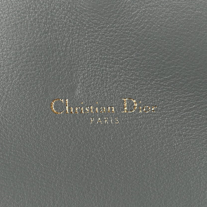 Christian Dior Oblique Saddle Chain Long Wallet Grey 7 of 12