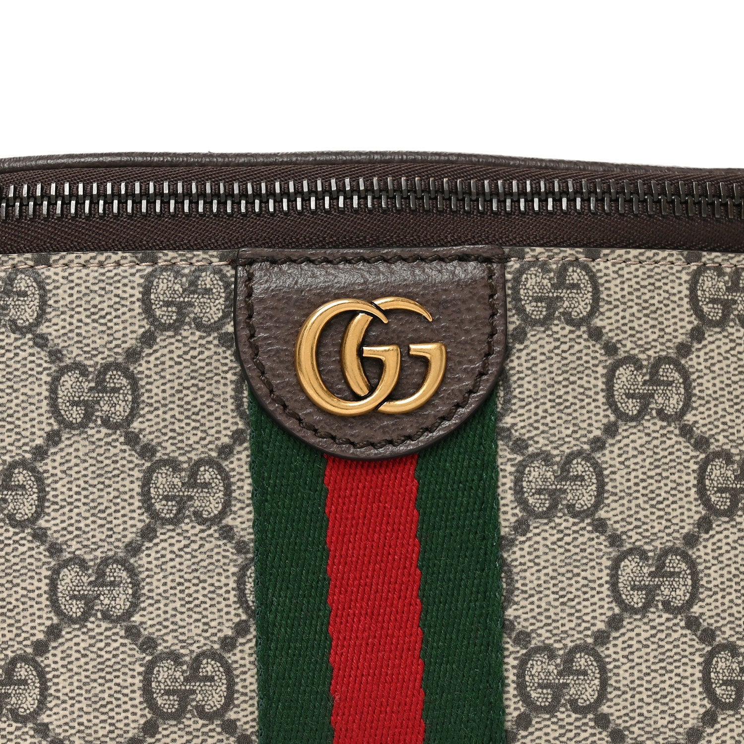 Gucci GG Supreme Monogram Web Small Ophidia Belt Bag Beige Ebony New Acero 8 of 10