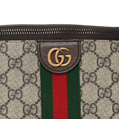 Gucci GG Supreme Monogram Web Small Ophidia Belt Bag Beige Ebony New Acero 8 of 10