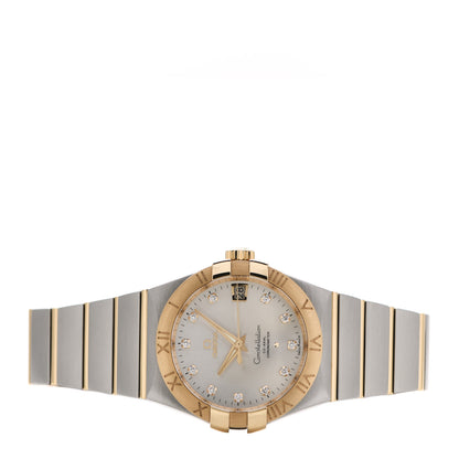 Omega Stainless Steel 18K Yellow Gold Diamond 38mm Constellation Automatic Watch 123.20.38.21.52.002 2 of 5