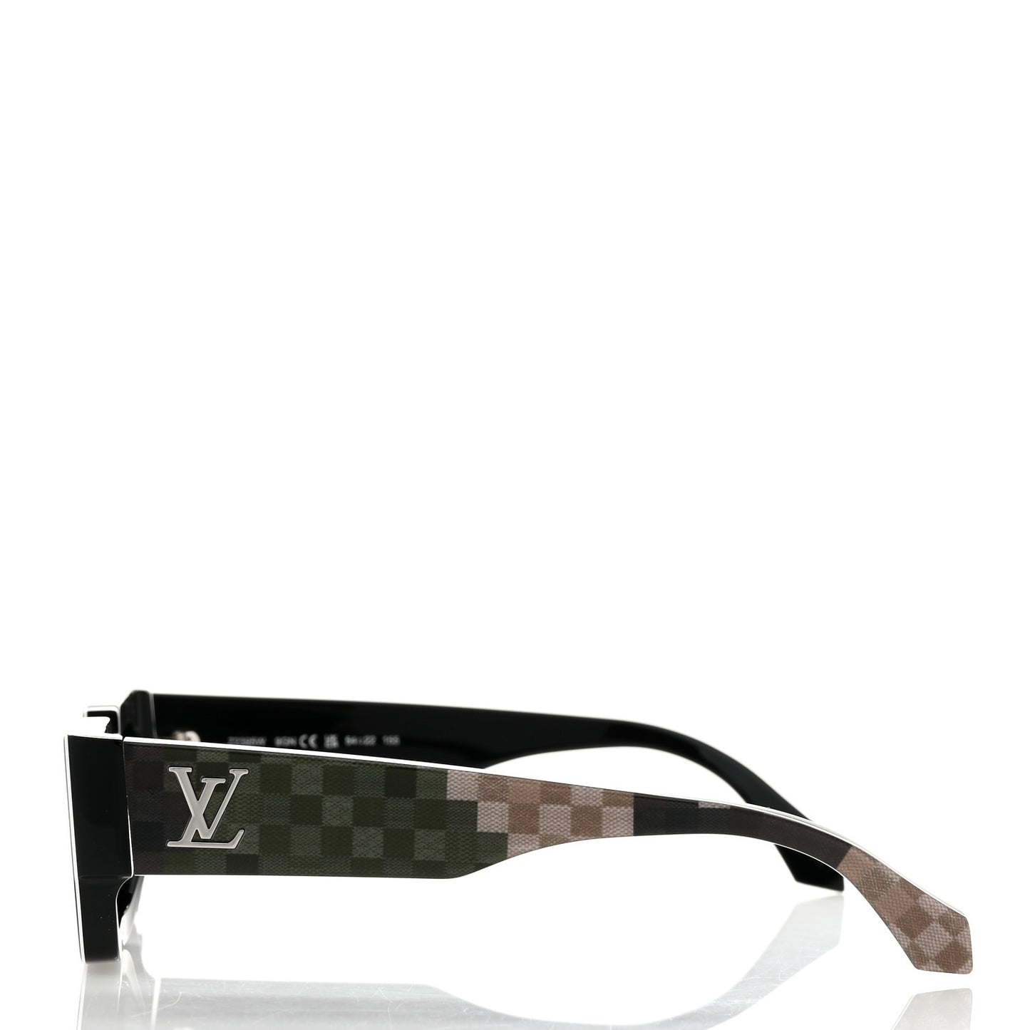 Acetate Damier Camouflage LV Clash Sunglasses Z2399W