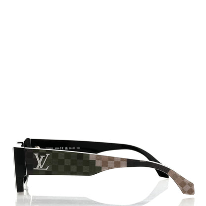 Louis Vuitton Acetate Damier Camouflage LV Clash Sunglasses Z2399W 3 of 8