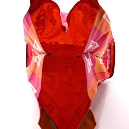 Hermes Buffle Brides de Gala Silky Pop Shopper Tote Rouge Garance 5 of 13