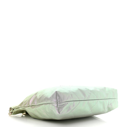 Chanel Iridescent Calfskin Quilted Chanel 22 Blue Green 4 of 11
