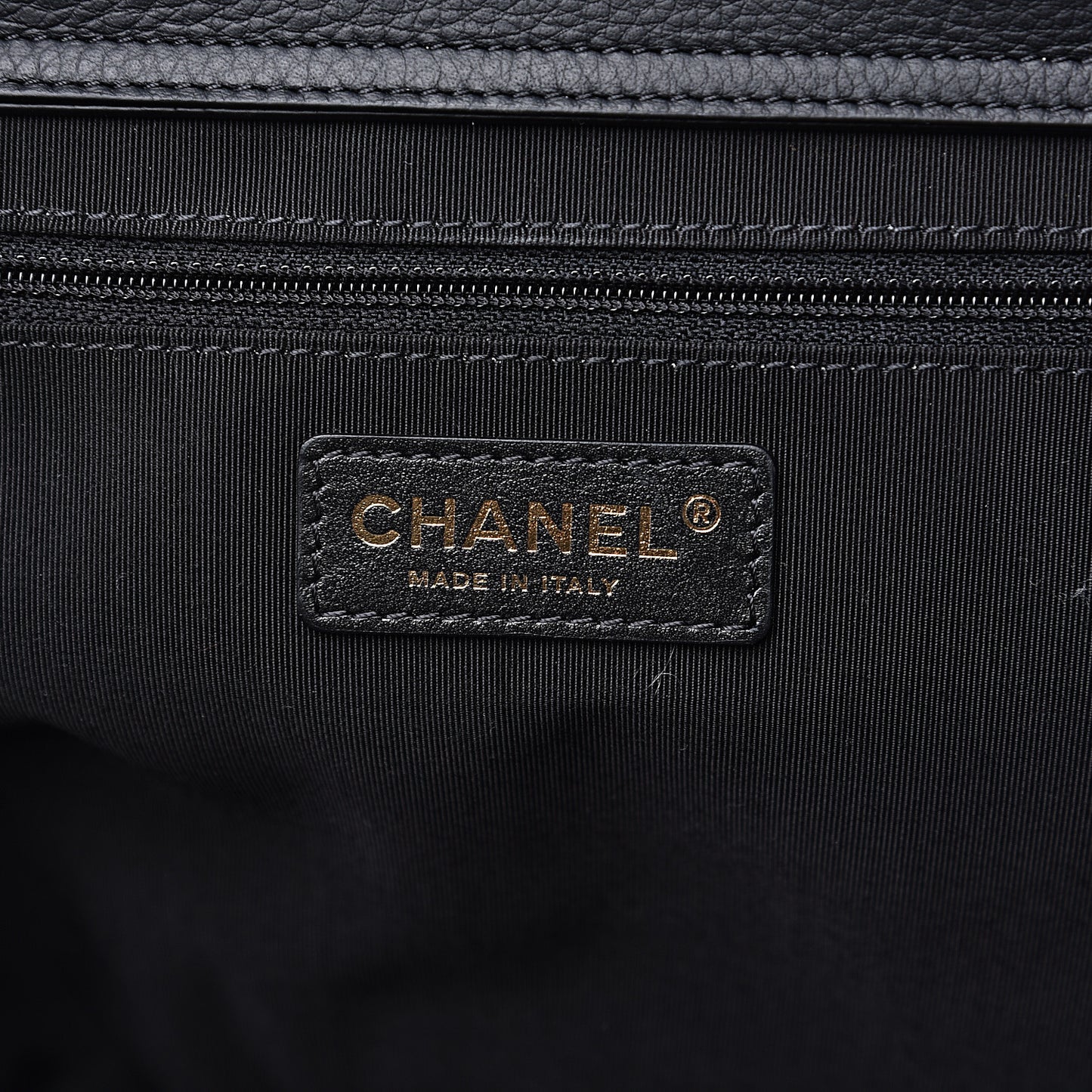 Bullskin Stitched Large Shopping Bag Black