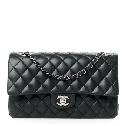 Chanel Lambskin Quilted Medium Double Flap Black 1 of 12