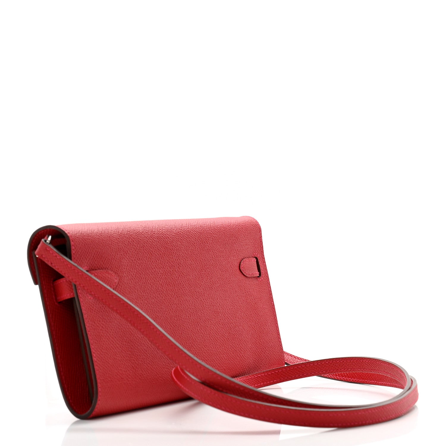 Hermes Epsom Kelly Wallet To Go Rouge Casaque 3 of 11