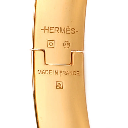 Hermes Enamel Narrow Clic Clac H Bracelet PM Orange 4 of 5