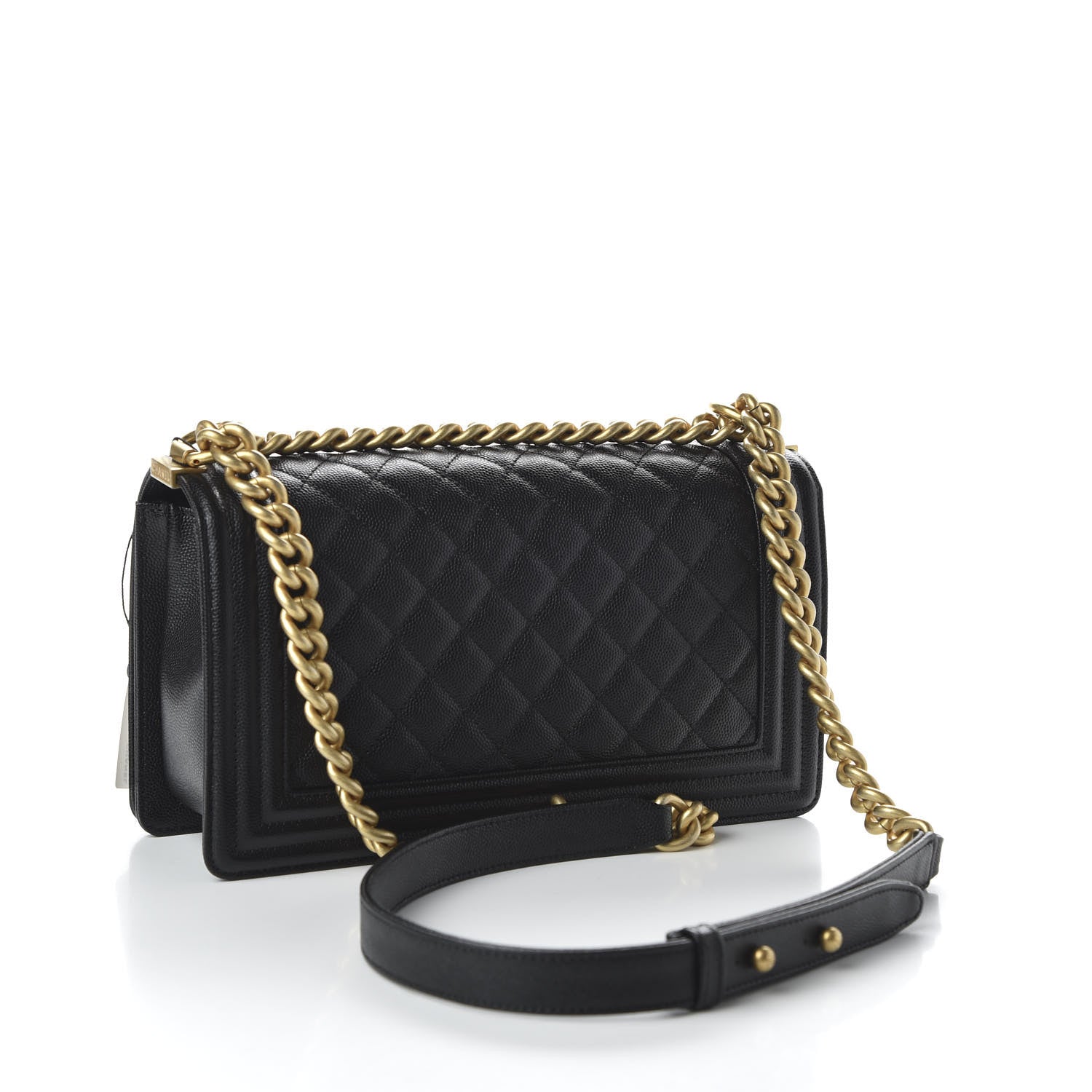 Chanel Caviar Quilted Medium Boy Flap Black 3 of 11