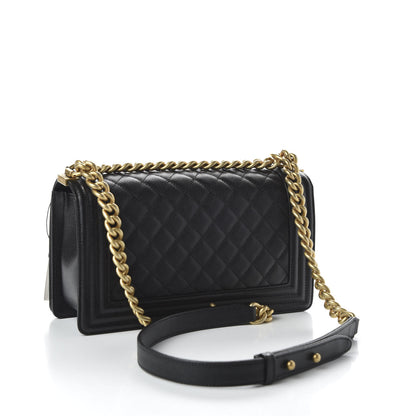 Chanel Caviar Quilted Medium Boy Flap Black 3 of 11