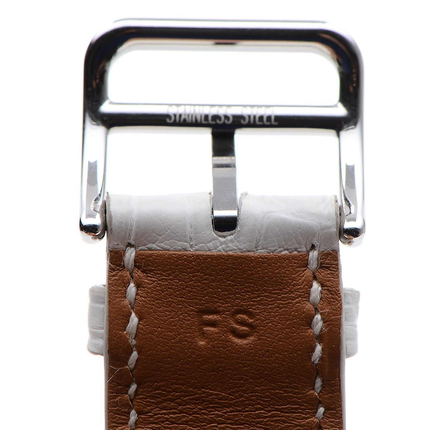 Stainless Steel Alligator 29mm Cape Cod Quartz Watch Blanc