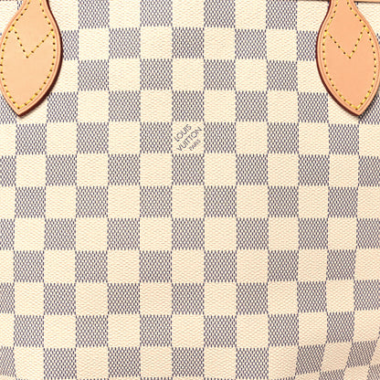 Louis Vuitton Damier Azur Neo Neverfull MM Rose Ballerine 7 of 9