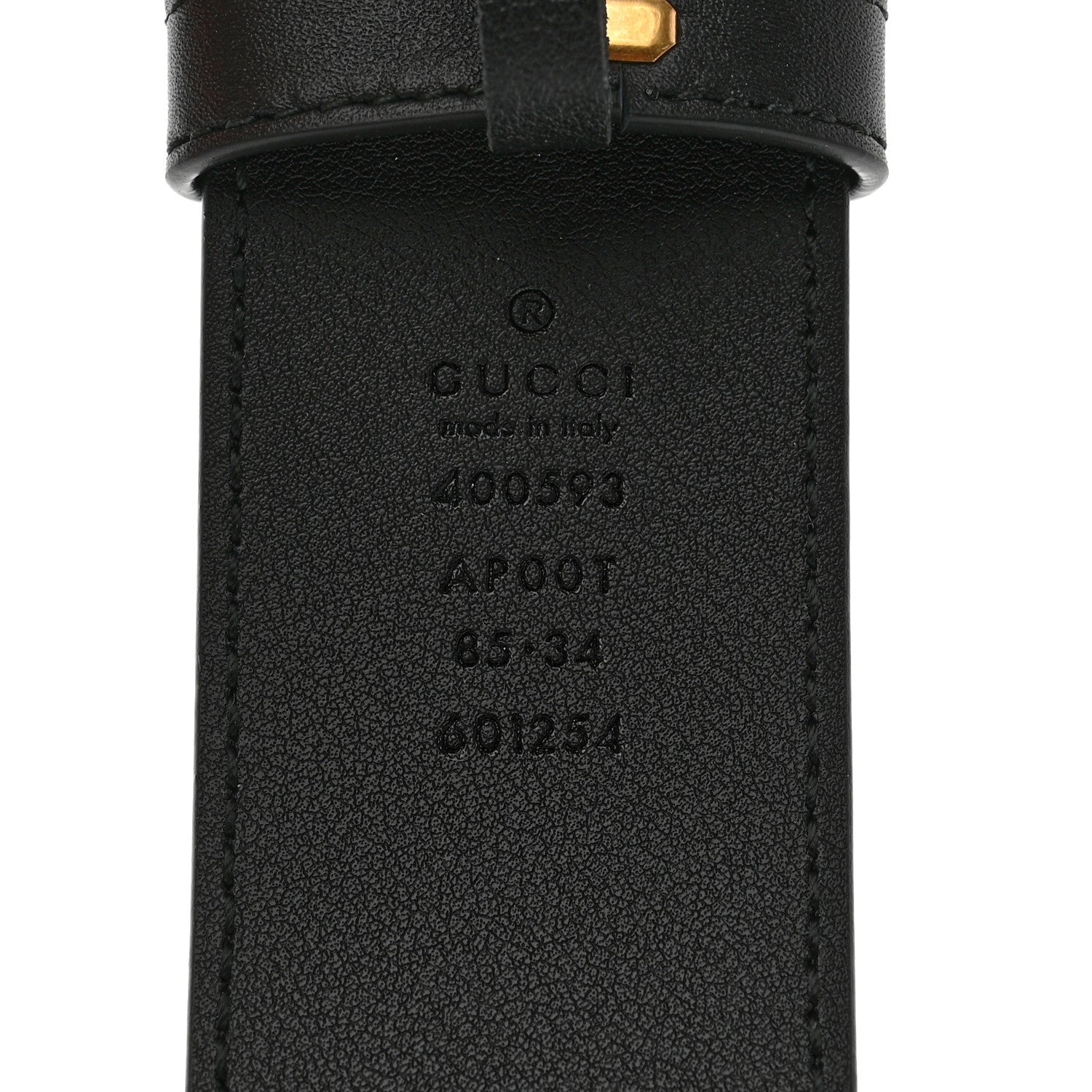 Gucci Calfskin Double G 40mm Belt 85 34 Black 3 of 6