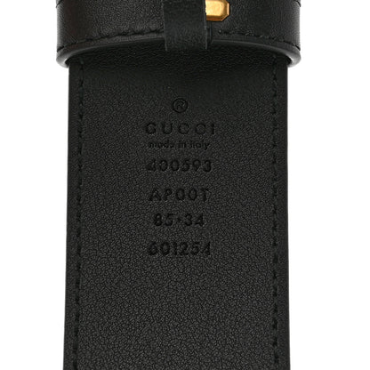 Gucci Calfskin Double G 40mm Belt 85 34 Black 3 of 6