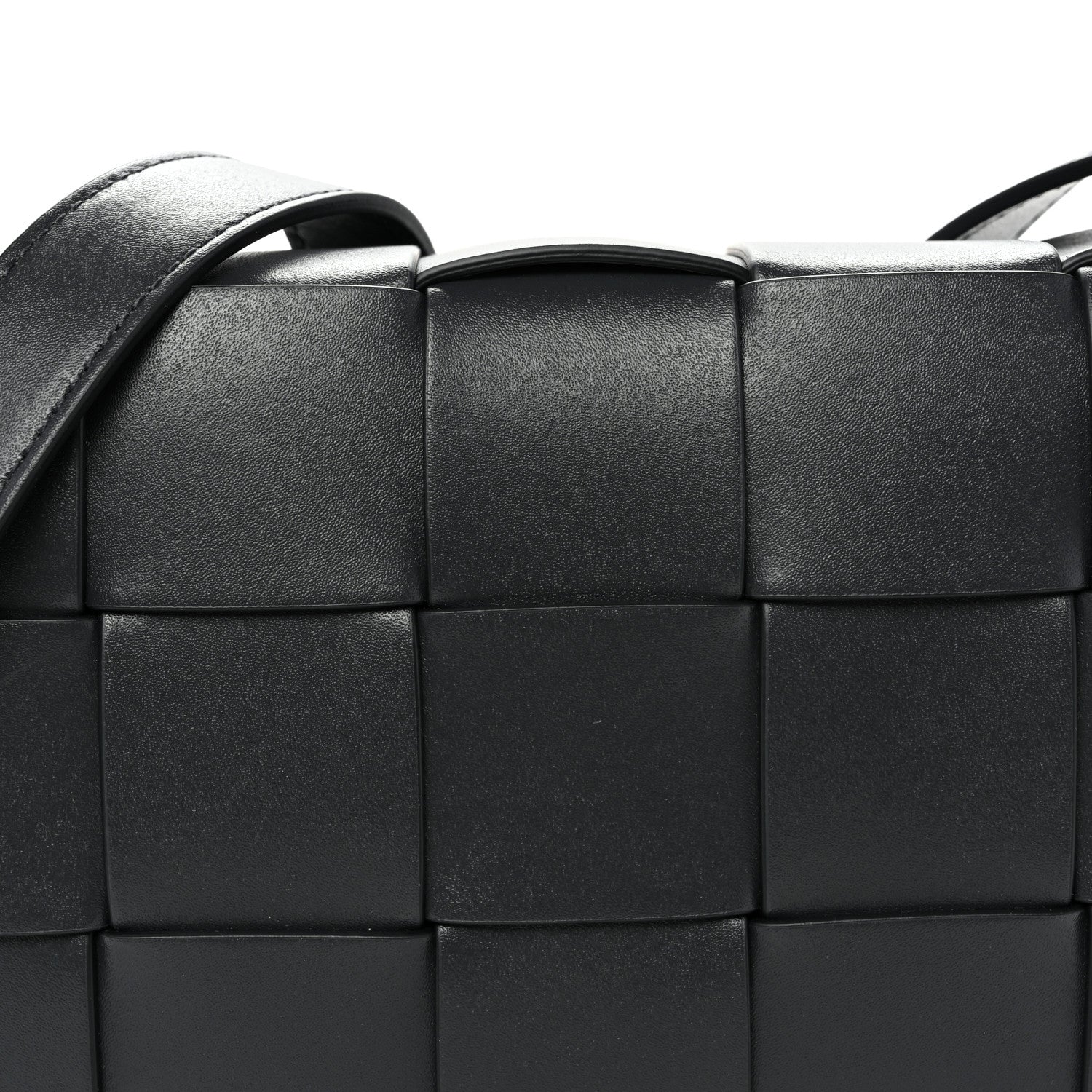 Bottega Veneta Lambskin Maxi Intreccio Small Cassette Crossbody Bag Ardoise Glacier 7 of 9