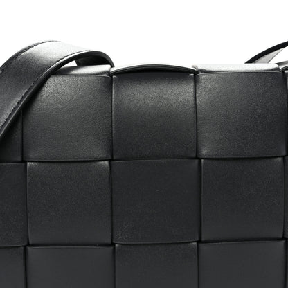 Bottega Veneta Lambskin Maxi Intreccio Small Cassette Crossbody Bag Ardoise Glacier 7 of 9