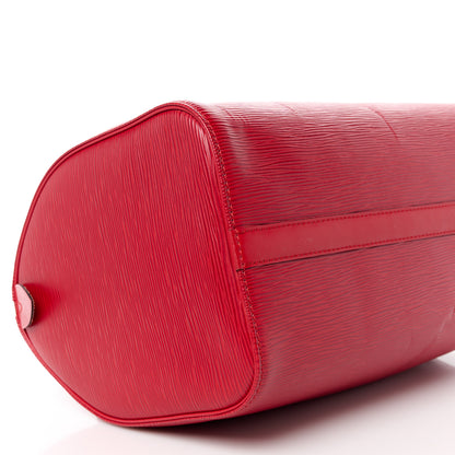 Louis Vuitton Epi Speedy 30 Castillan Red 10 of 12
