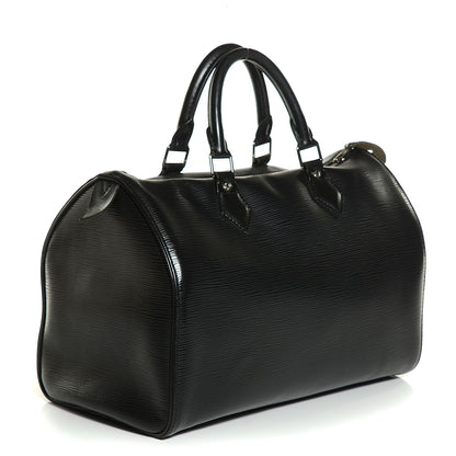 Louis Vuitton Epi Speedy 30 Black 3 of 7