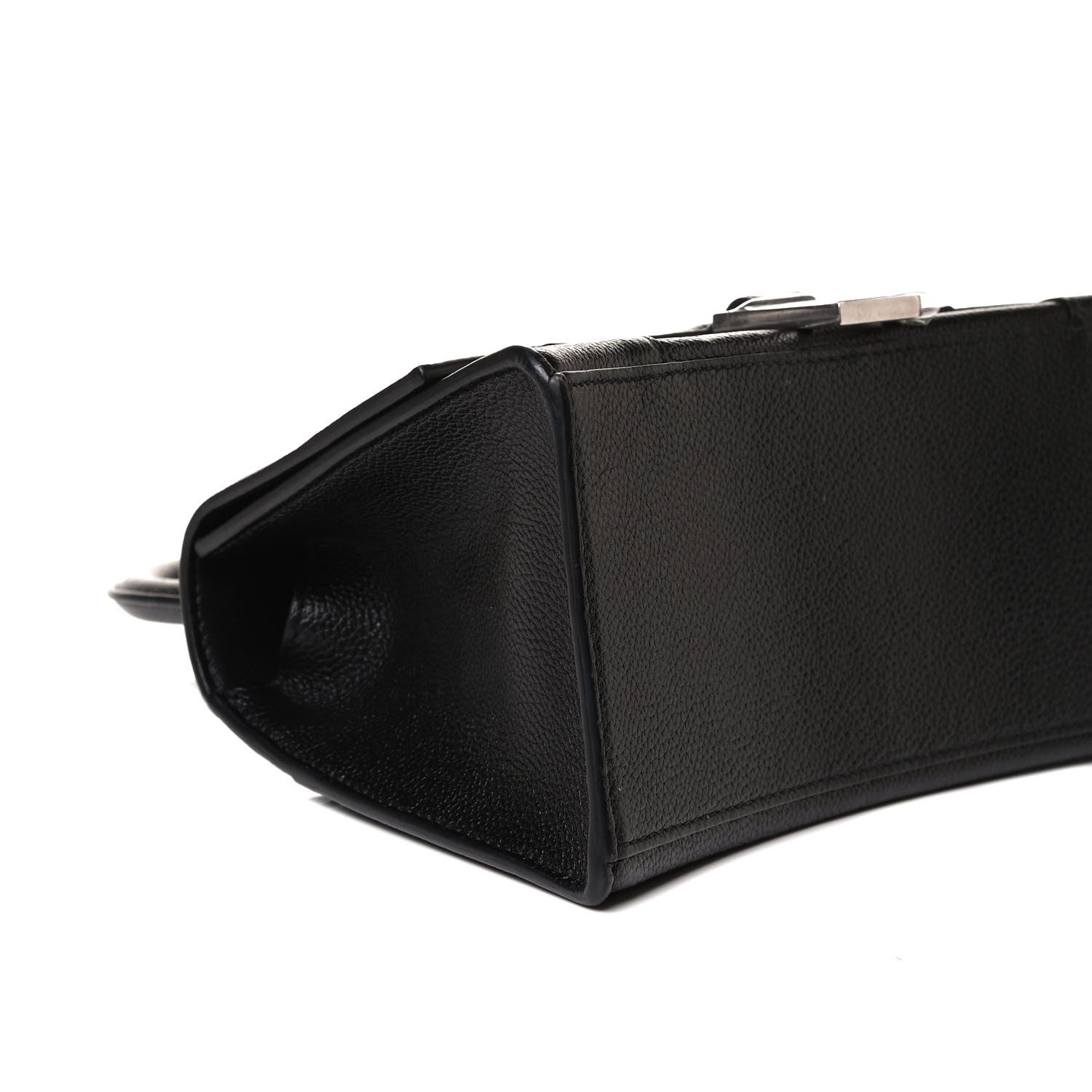 Balenciaga Grained Calfskin Small Hourglass Top Handle Bag Black 10 of 14