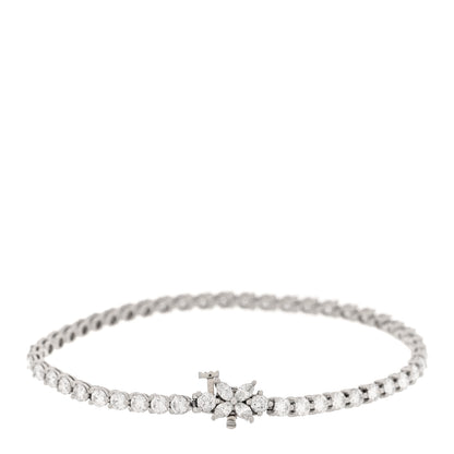 Tiffany Platinum Diamond 4.32ctw Victoria Tennis Bracelet 2 of 6