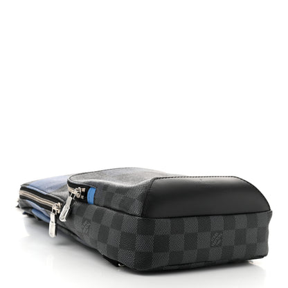 Louis Vuitton Damier Graphite Giant Avenue Sling Backpack Blue 4 of 11