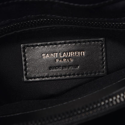 Saint Laurent Calfskin Y Quilted Monogram Medium Loulou Chain Satchel Black 7 of 10