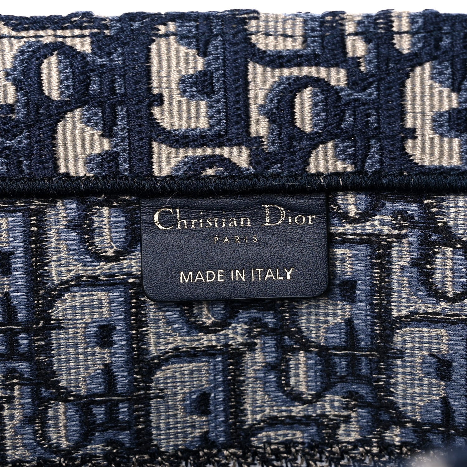 Christian Dior Oblique Medium Book Tote Blue Multicolor 5 of 11
