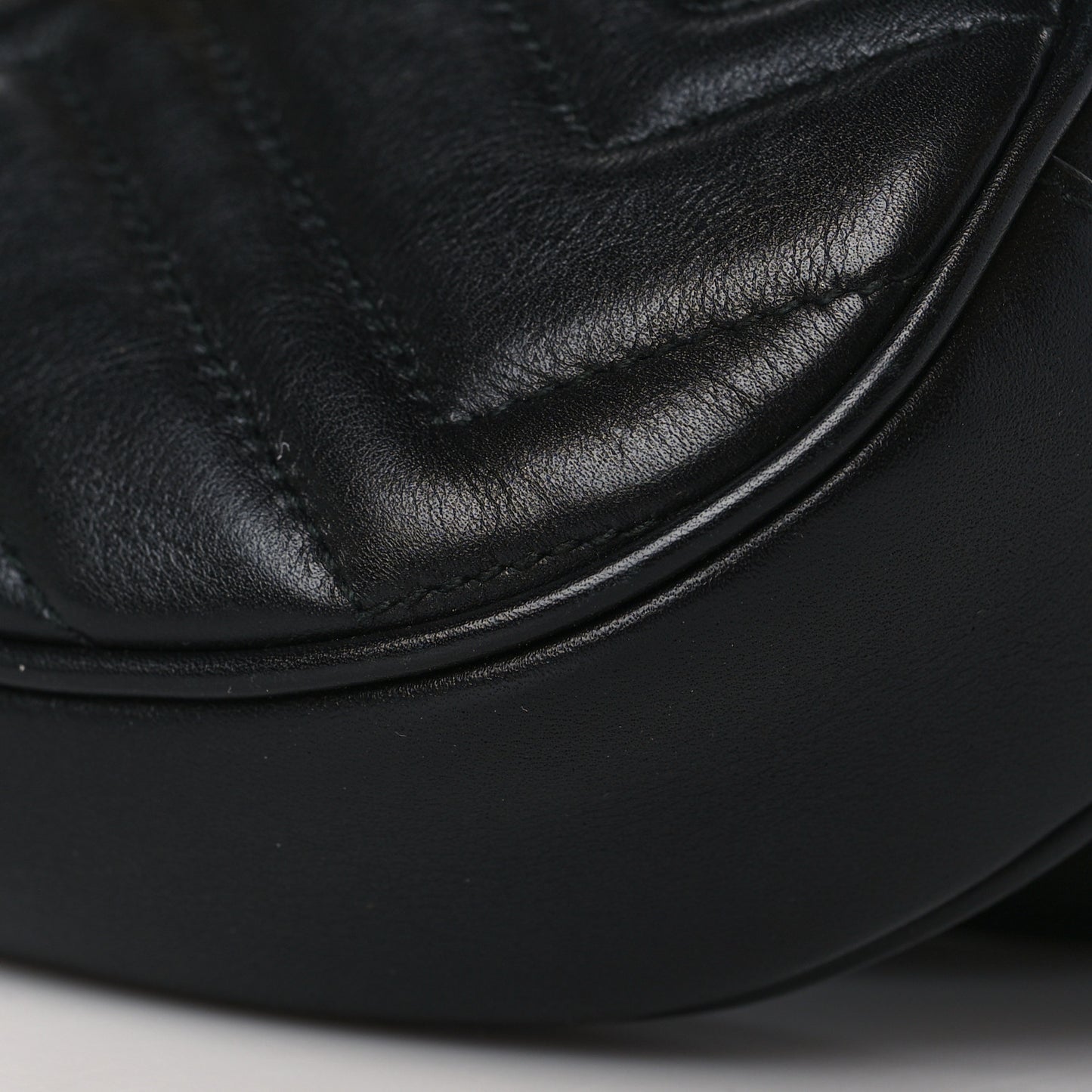 Calfskin Matelasse GG Marmont Belt Bag 85 34 Black