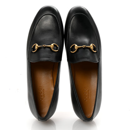 Gucci Calfskin Womens Jordaan Loafers 37 Black 2 of 10
