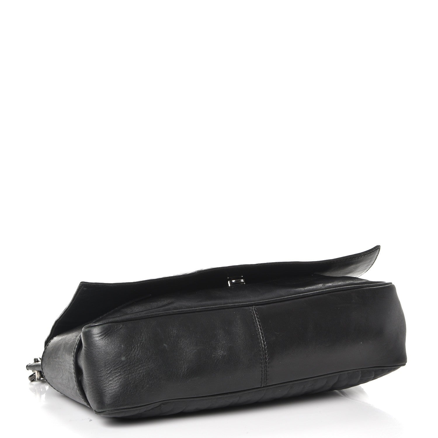 Givenchy Calfskin Cable Embossed Leather Eve Shoulder Bag Black 5 of 14