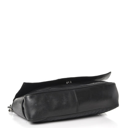 Givenchy Calfskin Cable Embossed Leather Eve Shoulder Bag Black 5 of 14