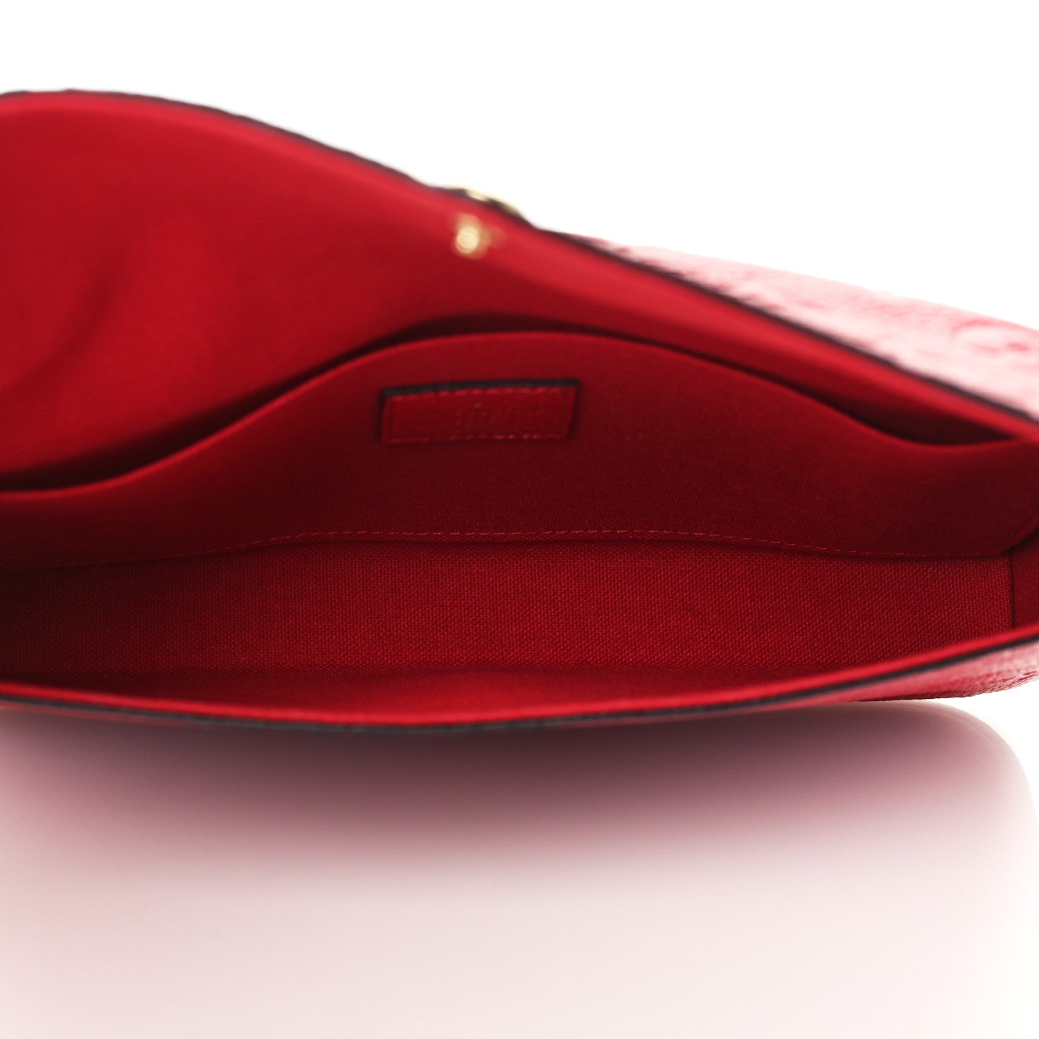 Louis Vuitton Empreinte Pochette Felicie Chain Wallet Scarlet 6 of 7