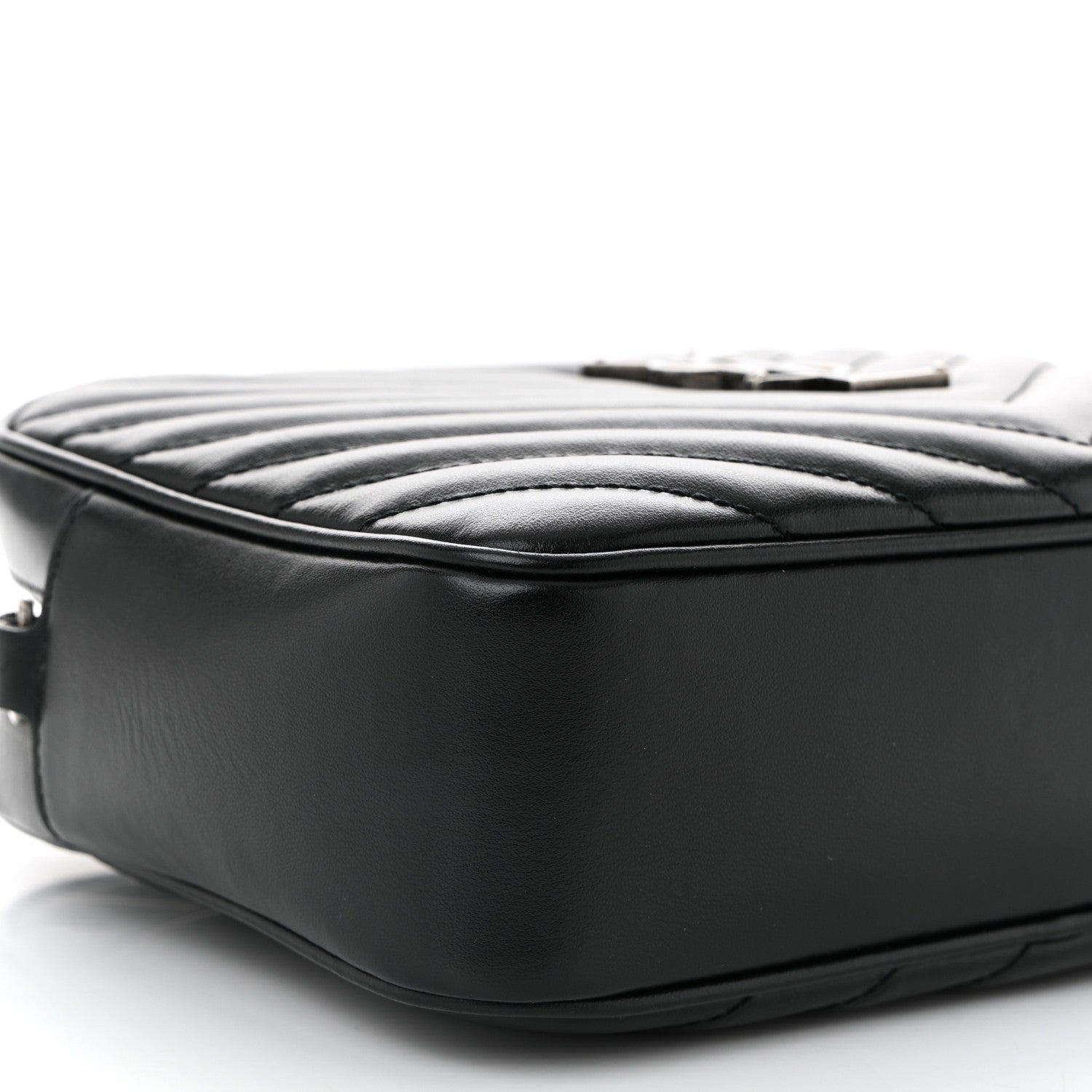 Saint Laurent Calfskin Matelasse Monogram Lou Camera Bag Black 9 of 10