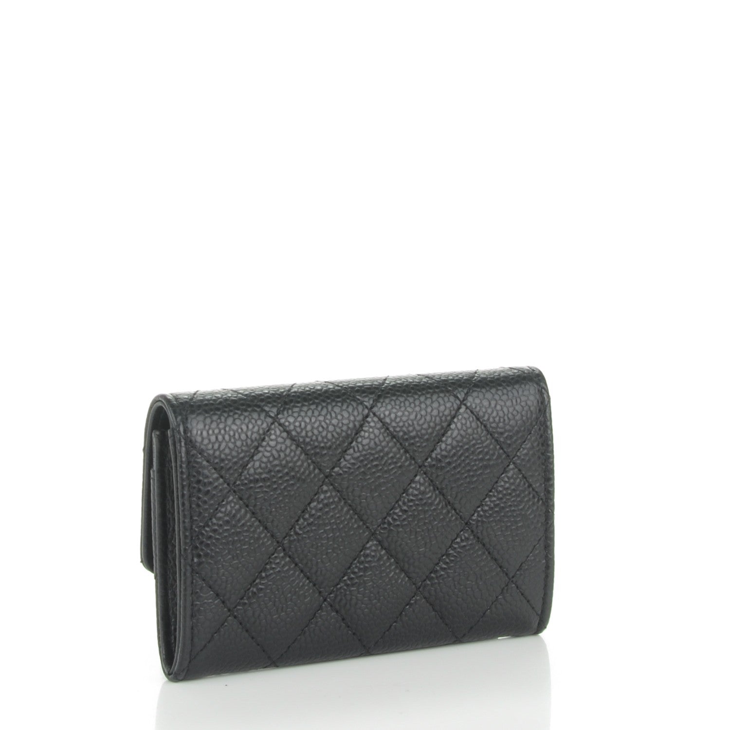 Chanel Caviar Quilted Flap Card Holder Black 3 of 8