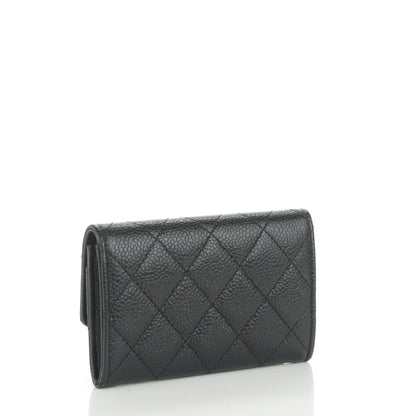 Chanel Caviar Quilted Flap Card Holder Black 3 of 8