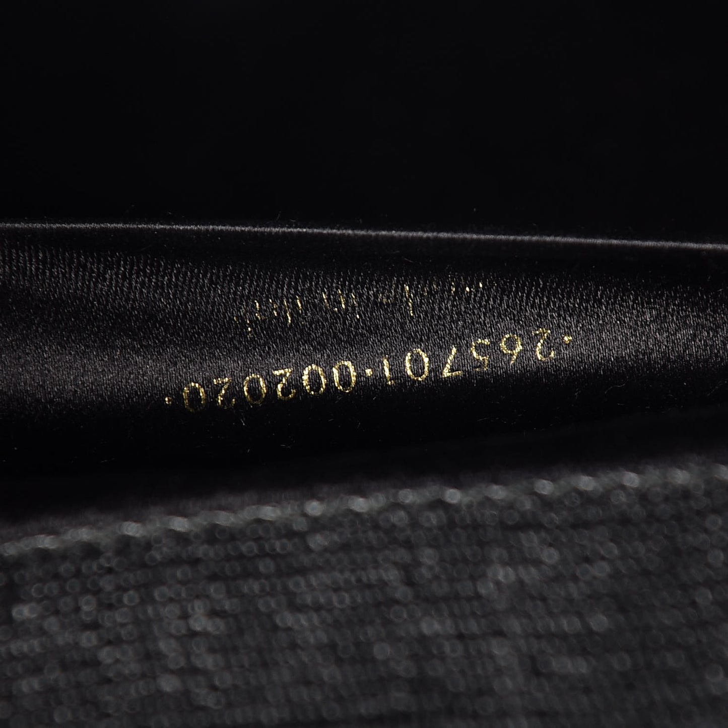 Textured Calfskin Classic Y Ligne Clutch Black