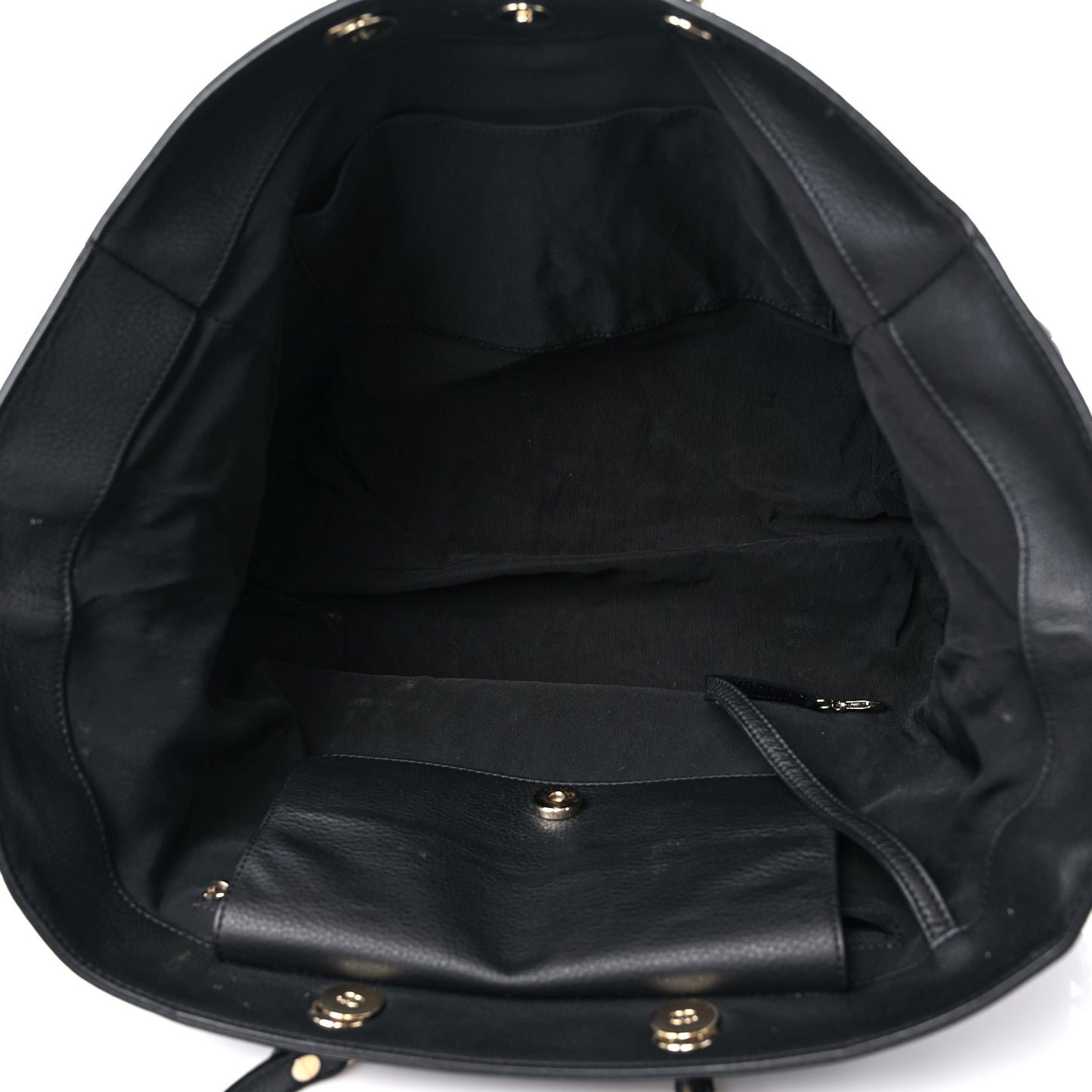 Bullskin Stitched Large Shopping Bag Black