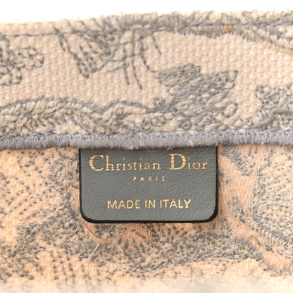 Christian Dior Canvas Embroidered Medium Dioriviera Toile De Jouy Book Tote Gray 6 of 17