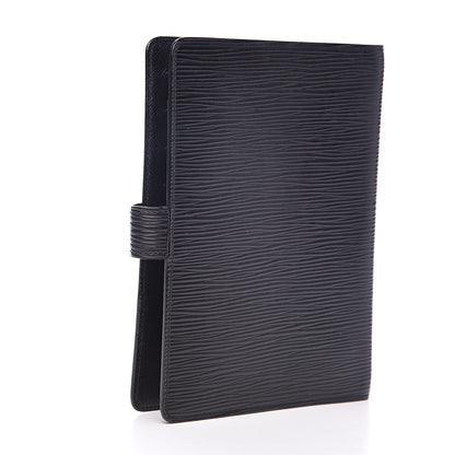Louis Vuitton Epi Medium Ring Agenda Cover Black 3 of 8