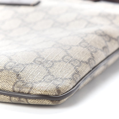 Gucci GG Supreme Monogram Small Flat Messenger Bag Dark Brown 9 of 9