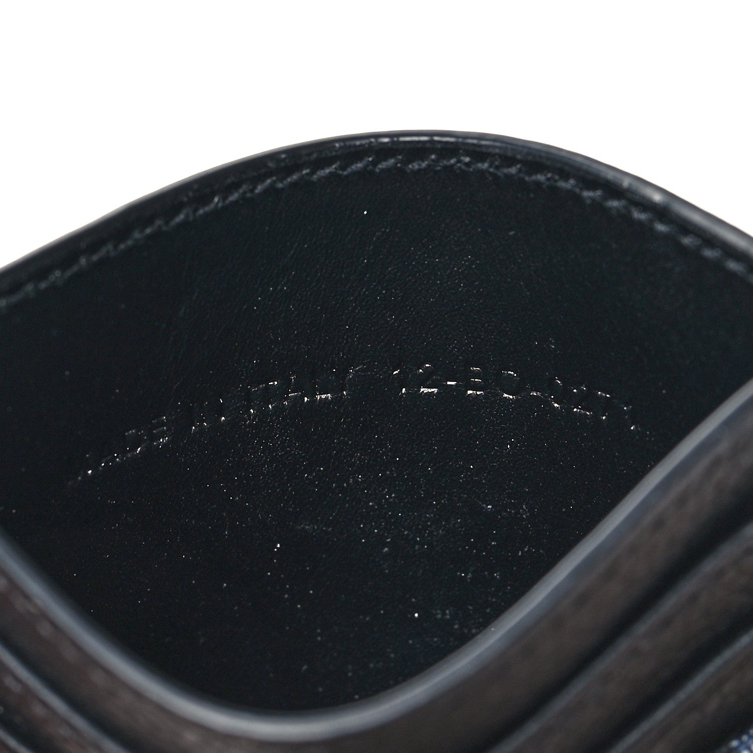 Christian Dior Grained Calfskin Oblique Card Holder Black 7 of 8