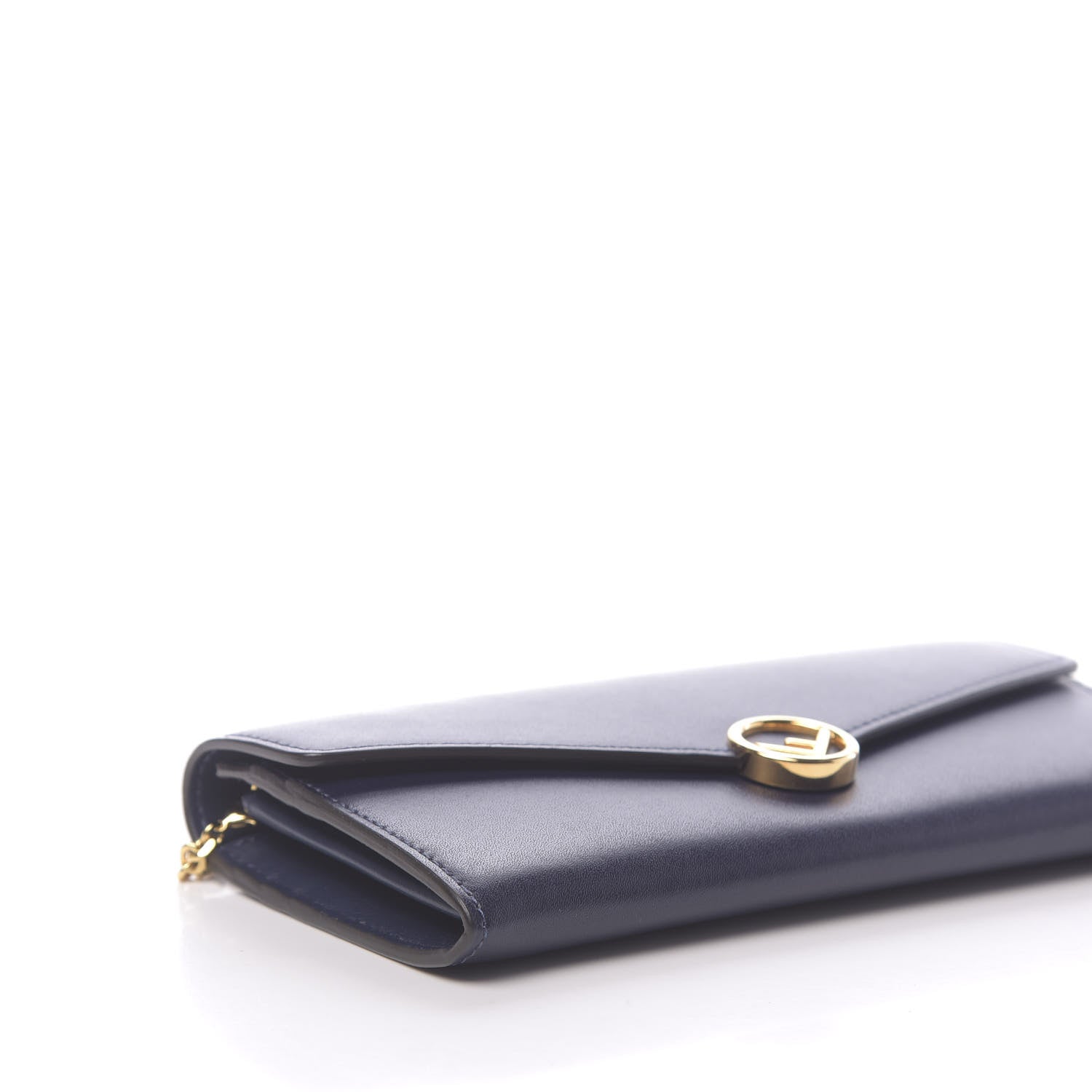 Fendi Vitello Liberty Lucido F is Fendi Continental Envelope Wallet On Chain Blueberry 8 of 10