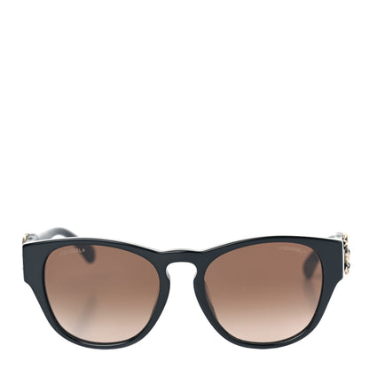 Chanel Crystal Lambskin CC Sunglasses 5455-Q-A Black 4 of 7