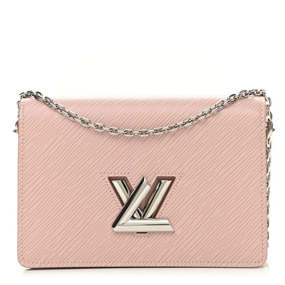 Louis Vuitton Epi Twist Belt Chain Wallet Rose Ballerine 1 of 10
