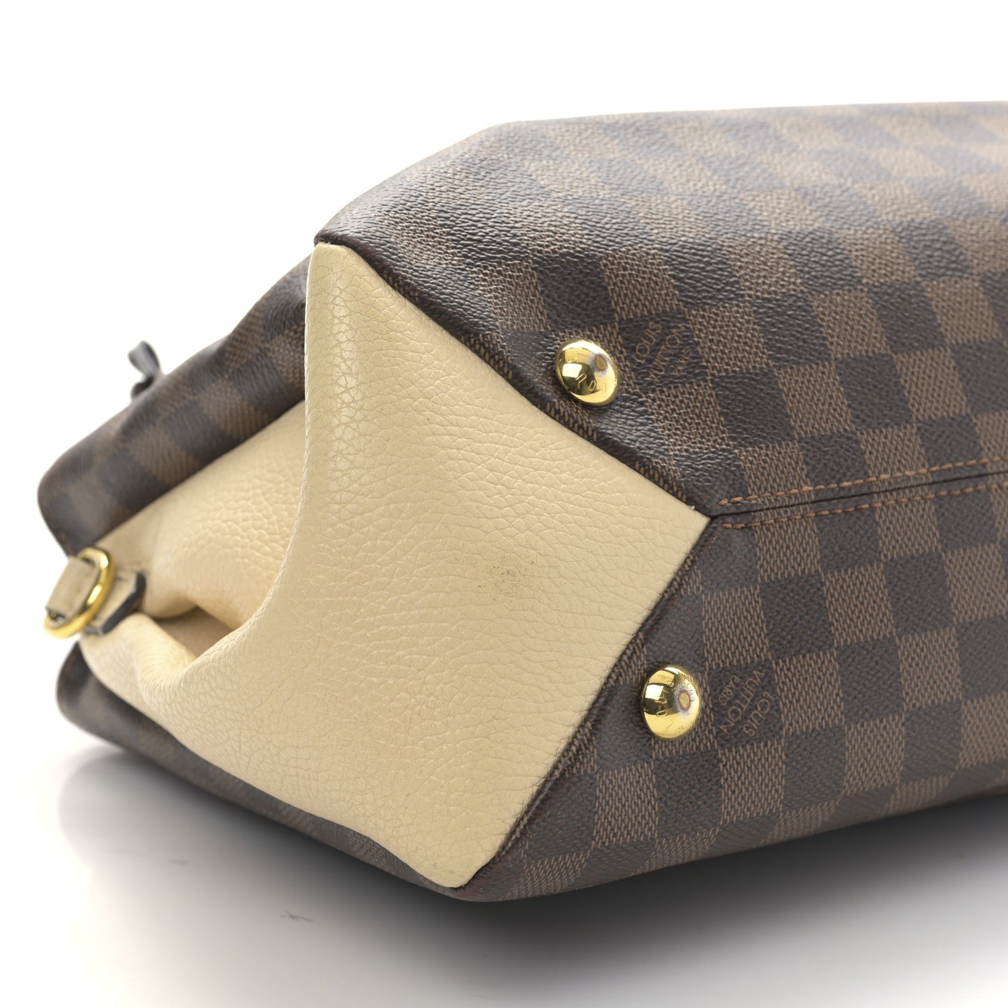 Damier Ebene Cuir Taurillon Brittany Creme