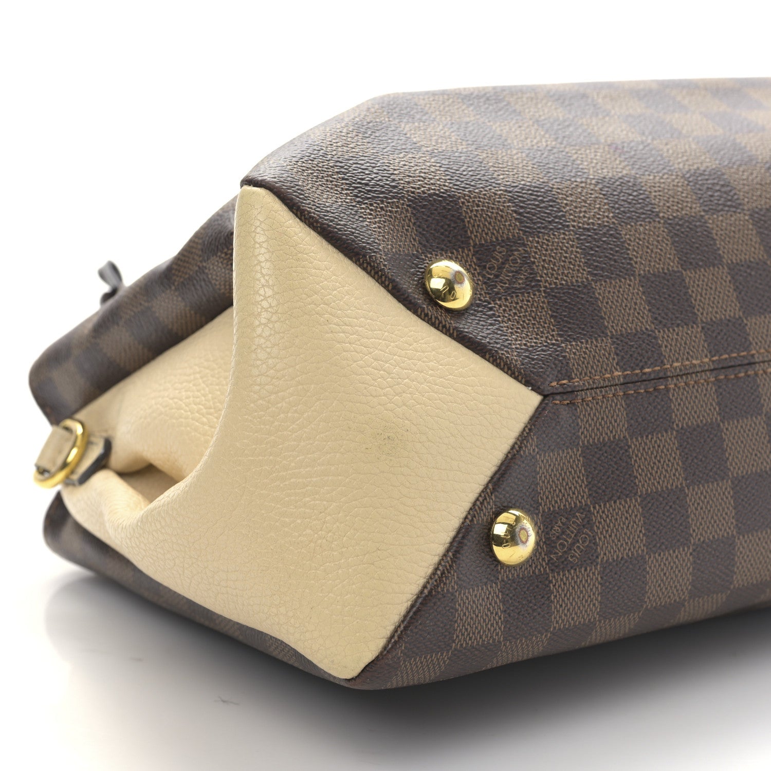Louis Vuitton Damier Ebene Cuir Taurillon Brittany Creme 6 of 8