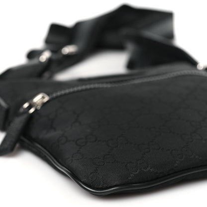 Gucci Nylon Monogram Mini Flat Messenger Bag Black 8 of 9