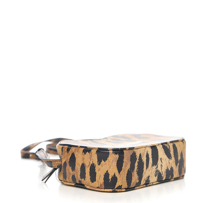 Balenciaga Calfskin Printed Leopard XS Everyday Camera Bag Beige White 3 of 8